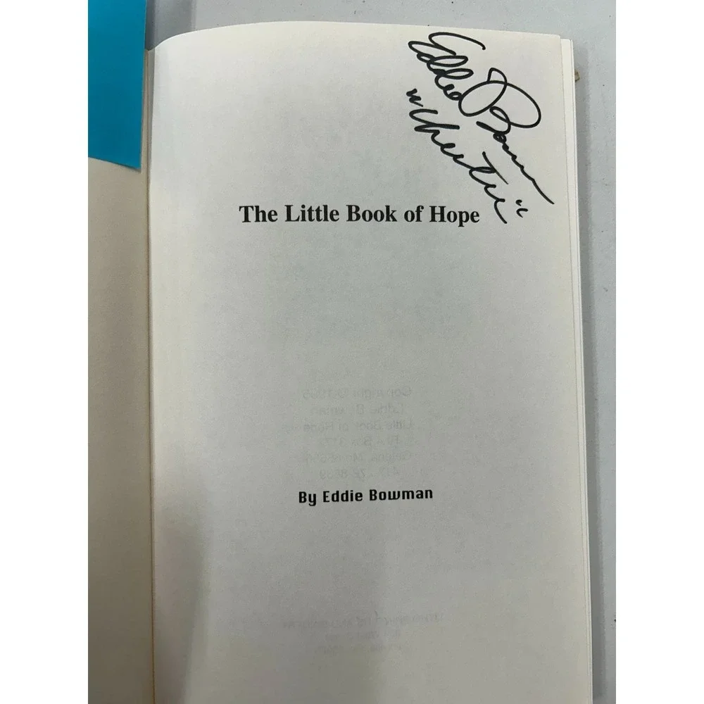 The‎ Little Book of Hope Eddie Bowman 1995 Illustrated Inspirational